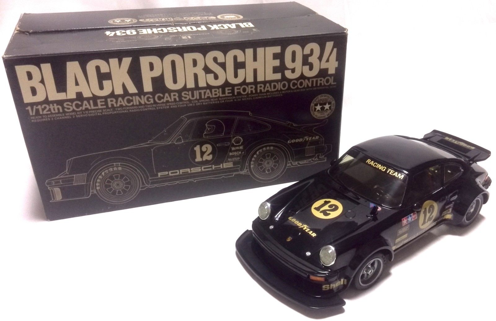 Tamiya Vintage Regend RC Black Porsche 